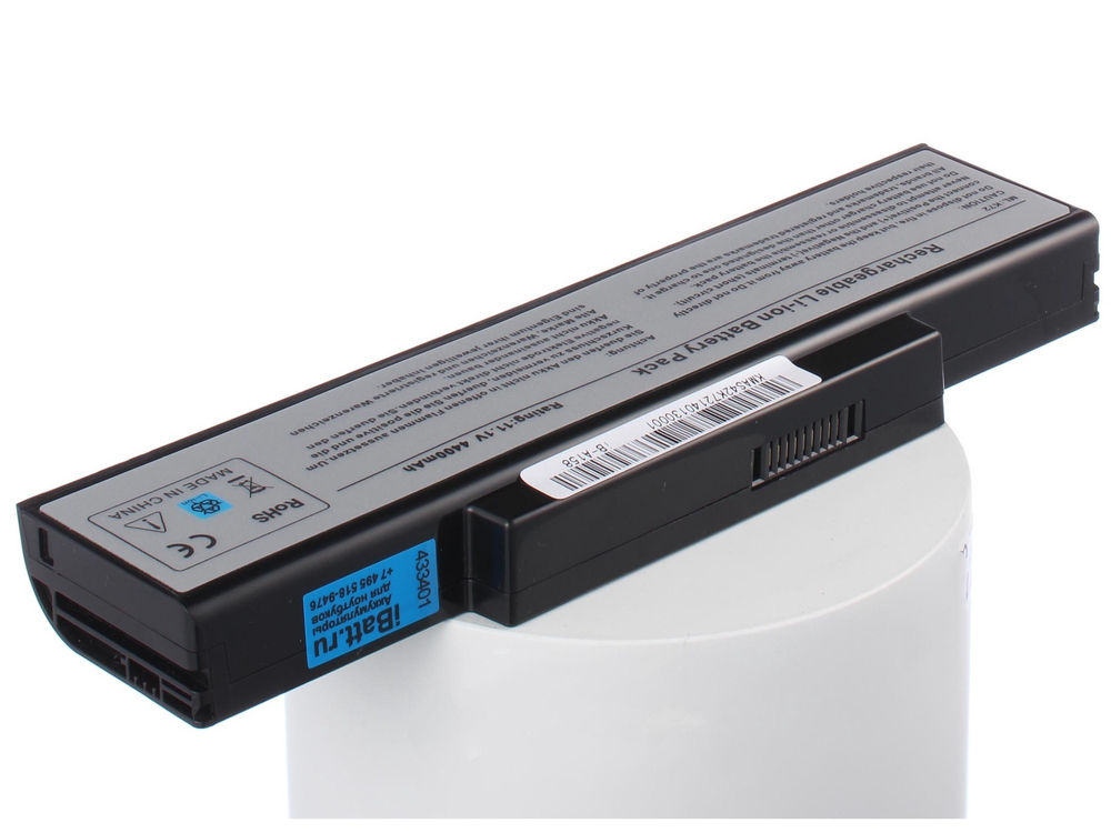 Аккумулятор iBatt 4400mAh, для K73SJ N71Vn K72JU K72JT X73BY K72Jr A72F A73E K73BY X73SL X7BJ X73SV K72JK PRO78 A72DR A73TA X7BSM A73S A73T A72JR A72JU A73SD A73SJ A73SM A73SV K73BR PRO7BJG