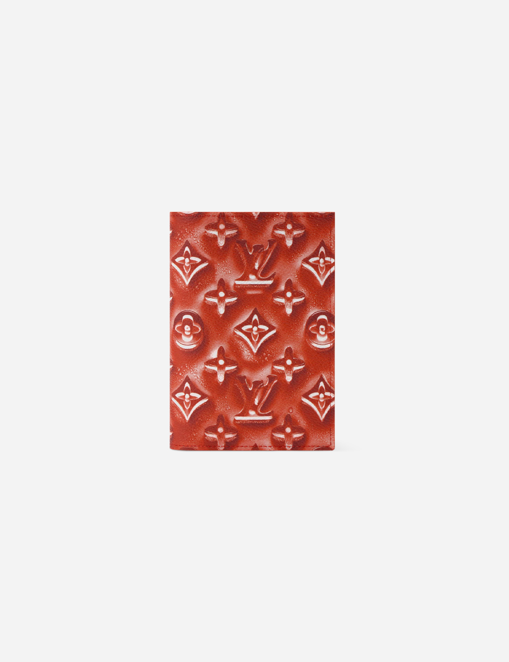 Обложка для паспорта Louis Vuitton Monogram "Frozen Grenadine Red"