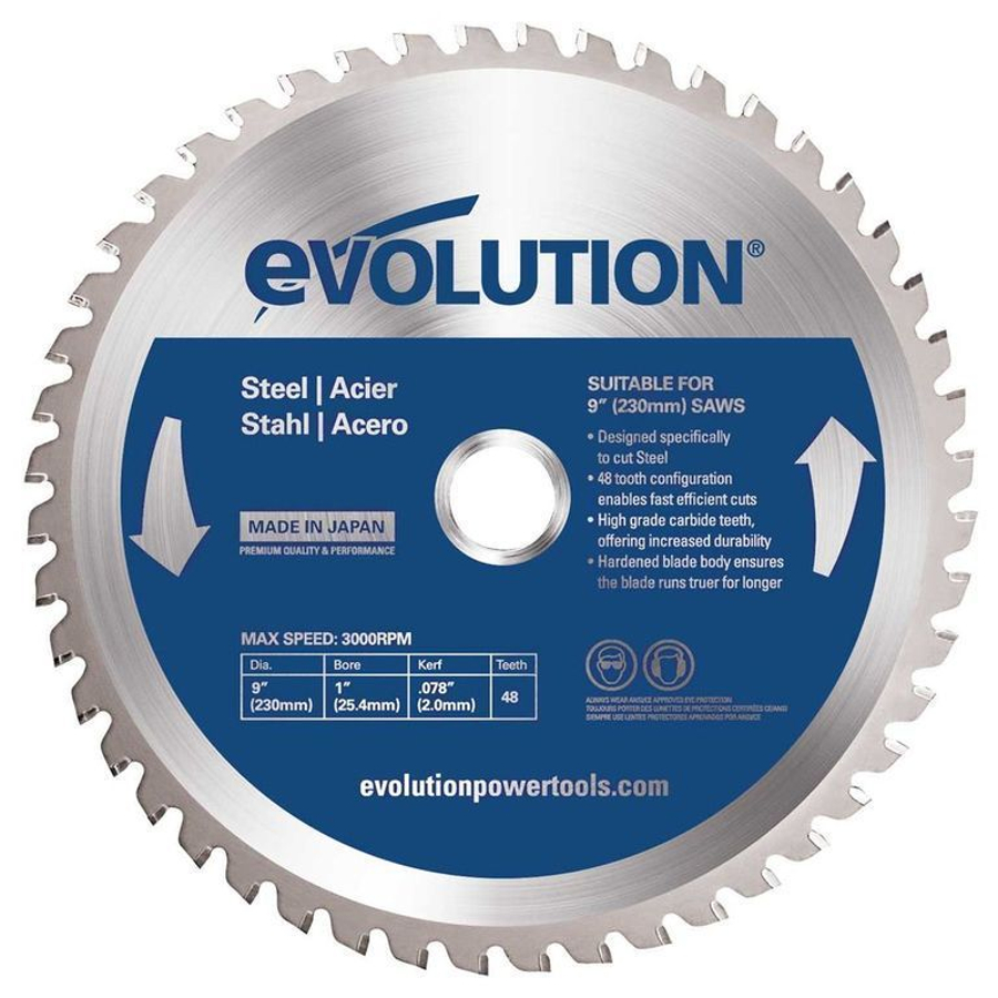 Диск пильный Evolution EVOBLADE230 230х25,4х2,0х48 по стали ТСТ.