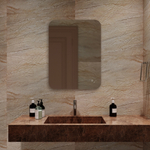 Зеркало MIXLINE "Алон" ЭКОНОМ 600*800 (ШВ) сенсор. выкл, светод подсветка,универс.крепеж, без короба