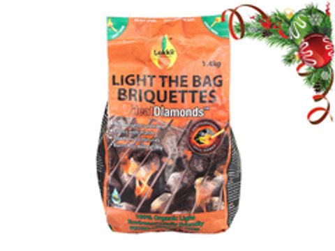 Брикеты эко-угольные Lokkii Light the bag 1.4 кг