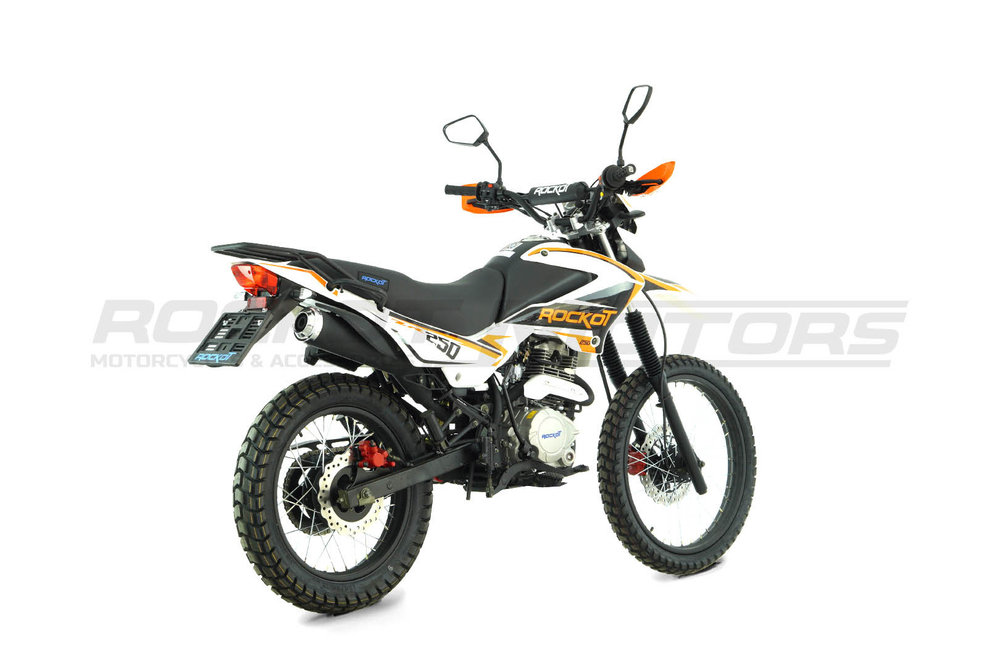 Мотоцикл эндуро ROCKOT ZR250 (белый/оранжевый)