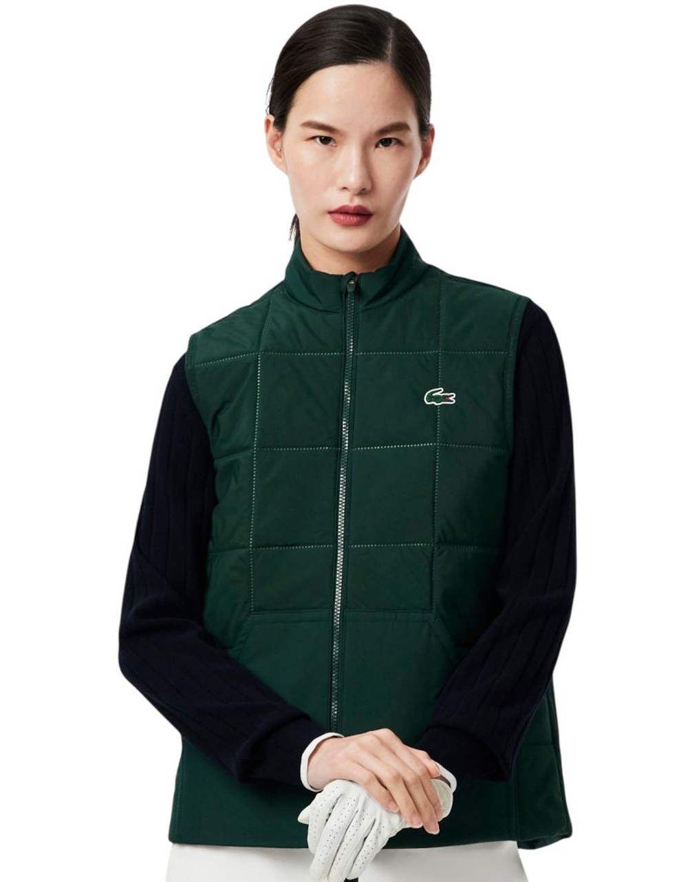 Женская теннисная жилетка Lacoste Water-Repellent UV Protect Sport - green