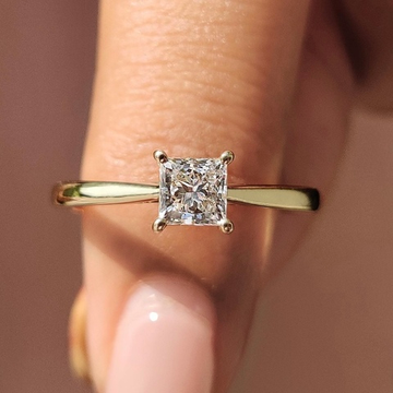 Кольцо с бриллиантом Принцесса 0.5 ct