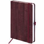 Ежедневник недатированный Brauberg Wood, А5, 136л, бордовый