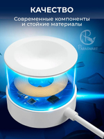 Зарядка PARASMART для смарт часов Apple Watch, разъем USB-C (белый)