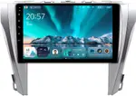 Магнитола для Toyota Camry 55 2014-2018 (рамка серебро) - Teyes CC4 монитор 10.36" 2K QLED на Android 14, Быстрейшая, Snapdragon 680, DSP, CarPlay, 4G SIM-слот
