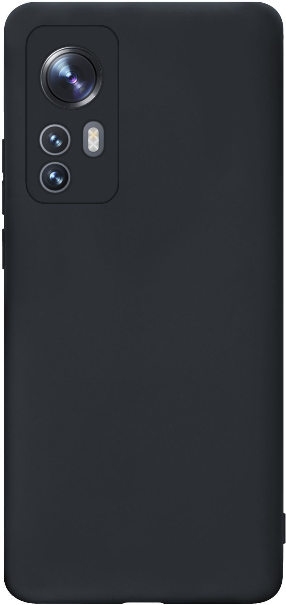 Мягкий Soft Touch чехол из силикона для XIAOMI 12 / 12X (не PRO,T,S,LITE!) с бархатной подкладкой