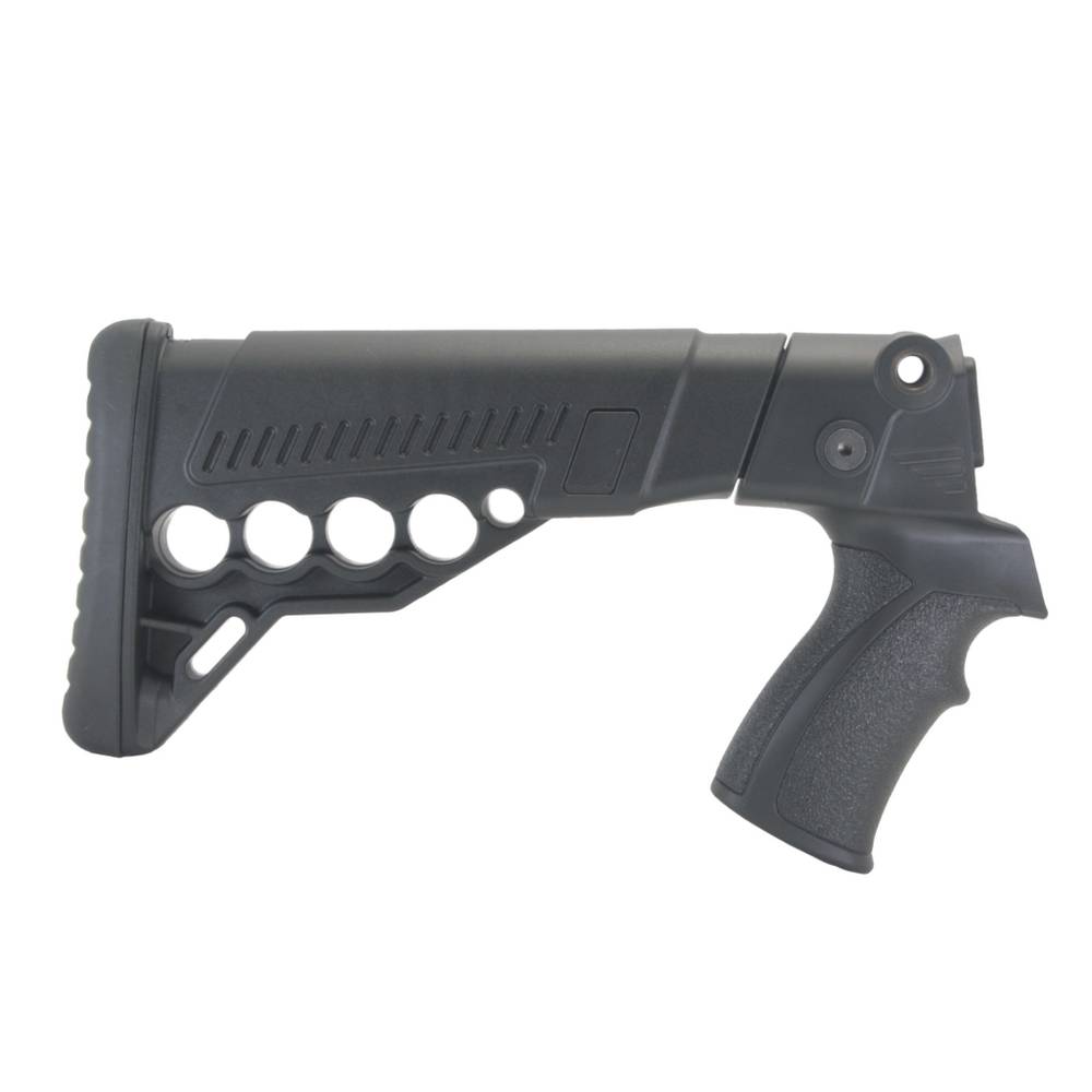 Приклад телескопический с патронташем на Бекас 12, 16, DLG Tactical. Черный