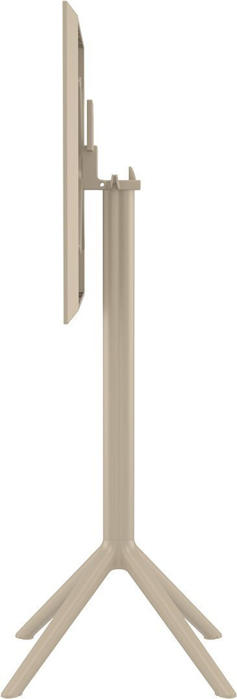 Стол пластиковый барный складной Siesta Contract Sky Folding Bar Table 60, бежевый