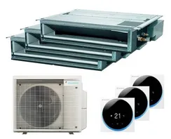 Мульти сплит-система Daikin 2x FDXM25F9 1х FDXM35F9 / 4MXM80A