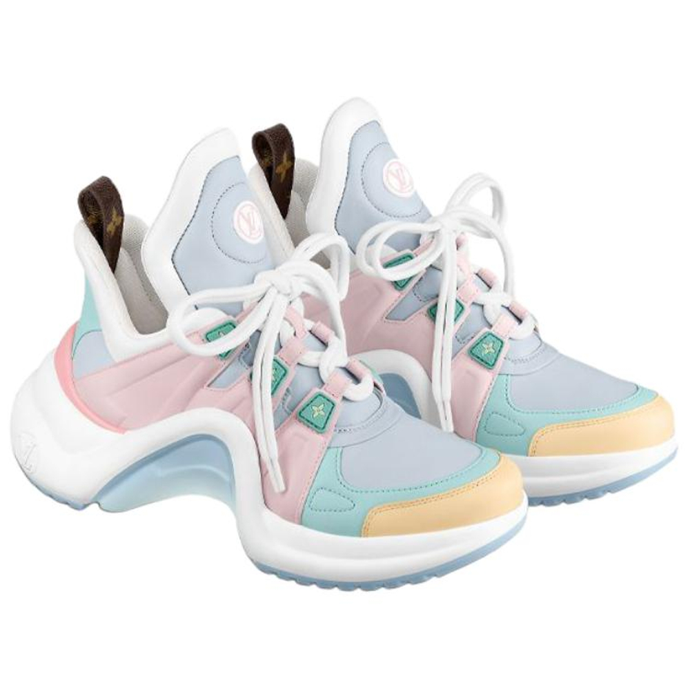 LOUIS VUITTON Lv Archlight Sneakers "Blue Pink White" Women"s
