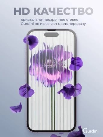 Стекло противоударное iPhone 14 Pro Max 6.7" Full Screen 2.5D (20D) черное