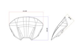 CNC Racing Ветровик карбоновый Ducati Streetfighter V4 (2025 - ) ZA221Y