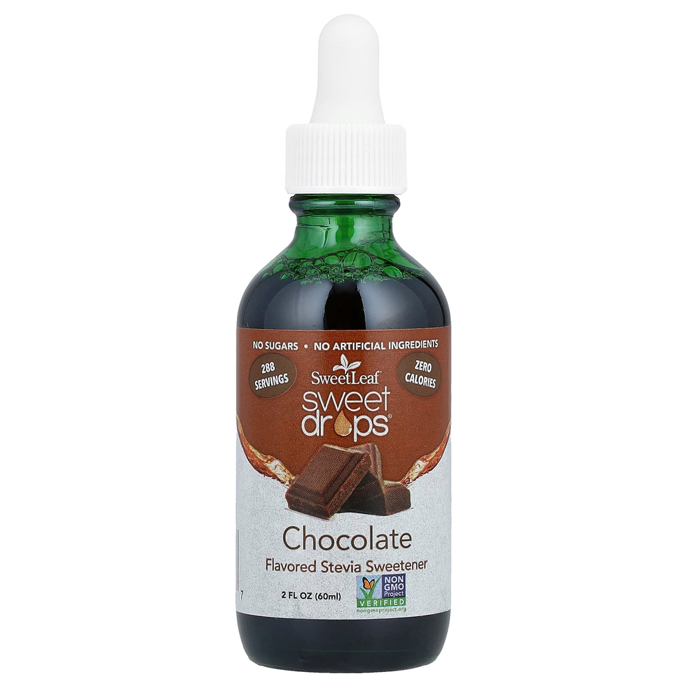 SweetLeaf Stevia, Sweet Drops ™, шоколад, 60 мл (2 жидк. Унции)