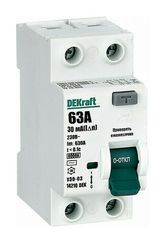 УЗО DEKraft 2П 63А/30мА 00587