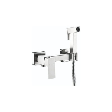 Смеситель с гигиеническим душем HAIBA HB5521 сталь