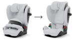 Автокресло группы 1/2/3 Cybex Pallas G2, Fog Grey
