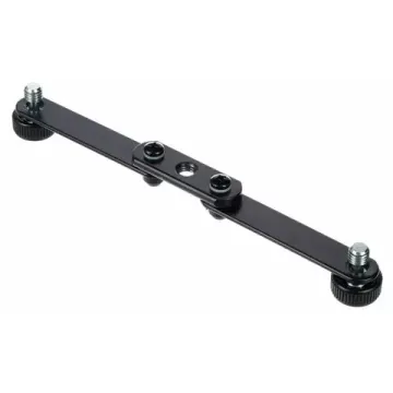 K&M 23510-300-55 поворотный адаптер для установки двух микрофонов на одну стойку, длина 217 мм, стал