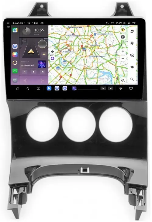 Магнитола для Peugeot 3008 2010-2016 (кондиционер) - Kuberg OL-9965-M QLed+2K, Android 13, Быстрейшая, CarPlay, 4G SIM-слот
