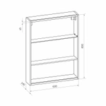 Зеркала-шкафы Reflexion Box RF2421BL