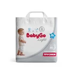 Трусики BabyGo ультратонкие 5 (12-16) 38 шт.