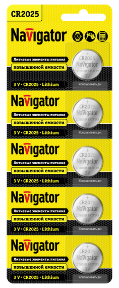 Батарейка Navigator CR2025 15174