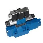 4WRZE16E150-7X/6EG24ETK31/A1D3M - Пропорциональный распределитель  Ду16 со встроенным усилителем (OBE), номинальный расход 150 л/мин, схема E, каналы управления ET - X и Y - внутренние, сигнал управления ± 10 В