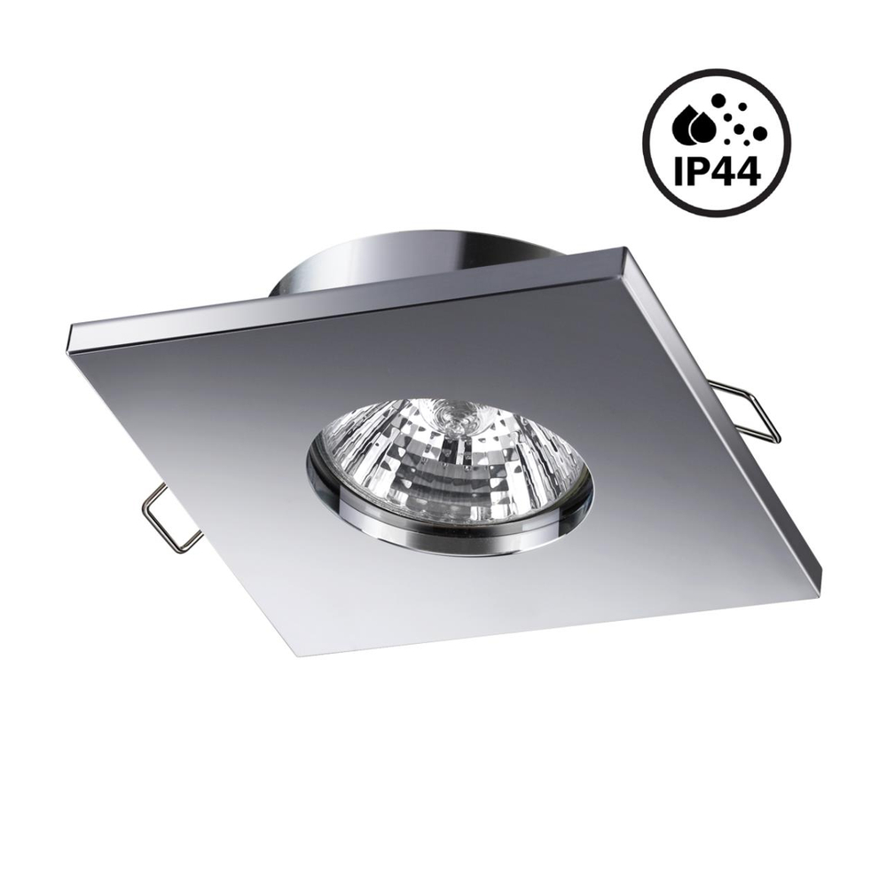 370806 SPOT NT22 598 хром Светильник встраиваемый влагозащищенный IP44 GU10 50W 220V AQUA