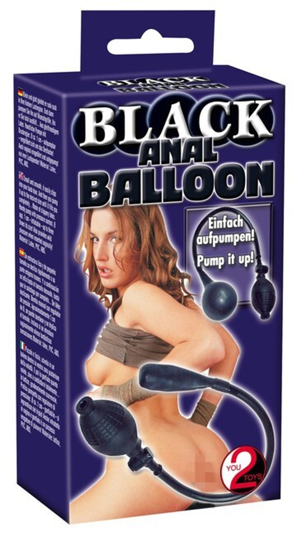 Черный анальный расширитель Anal Ballon (Цвет: черный)
