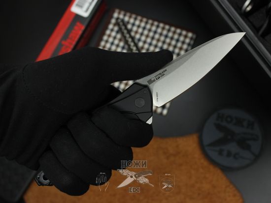 Складной нож KERSHAW Bareknuckle 7777BLKSW c клинком из стали CPM-20CV, рукоять алюминий