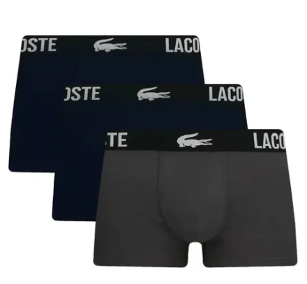 Боксерки теннисные Lacoste Cotton Strech Trunk 3P