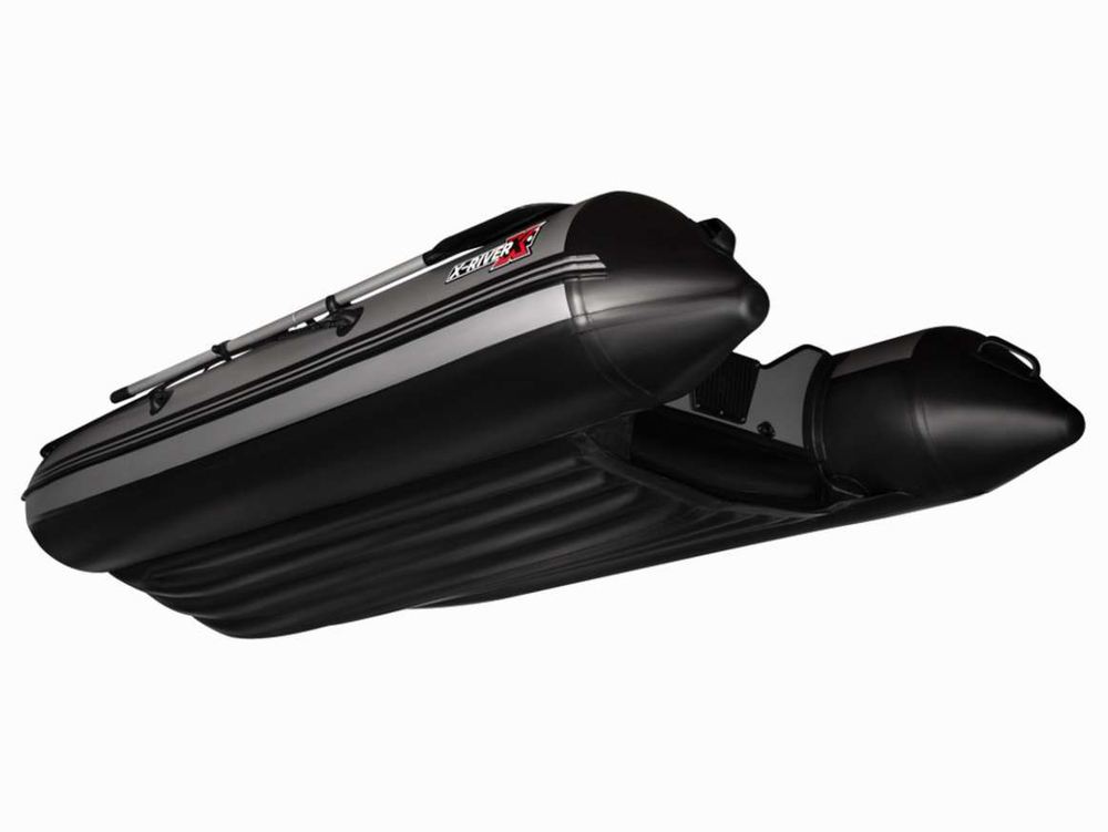 Лодка ПВХ X-River Agent 390 НДНД + усиленные баллоны, пиксель/фурнитура серая