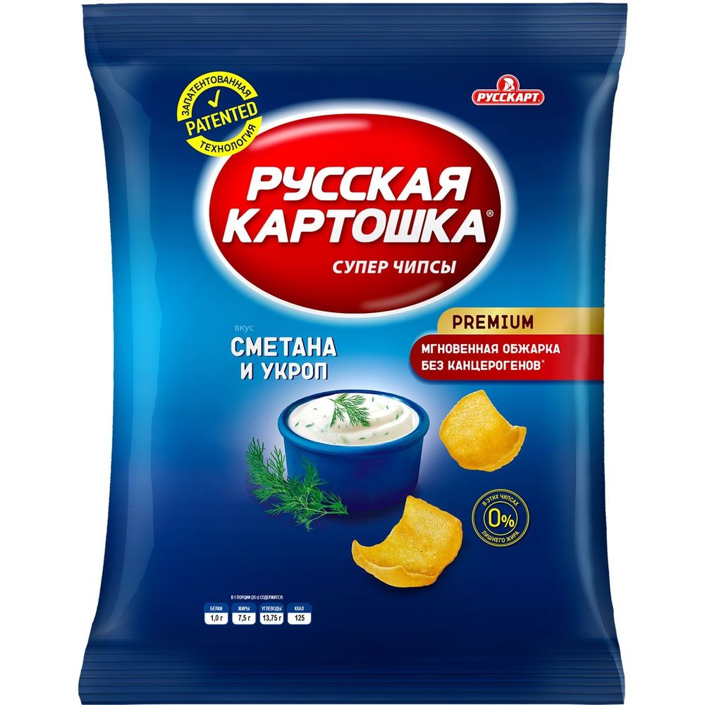 Чипсы Русская Картошка Ассорти 80гр