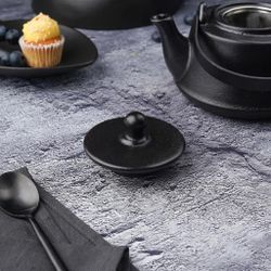 Чайник 600 мл d 14 см h8,5 см с ситом Smooth Black Raw Stellar P.L. Proff Cuisine [1]