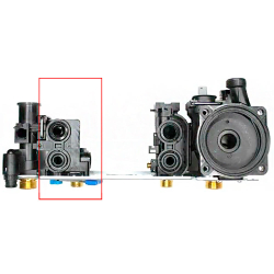 Гидроарматура ГВС (основание) Buderus (Будерус) U072-18K/24K/28K Bosch (Бош) 6000-18C/24C/28C 87186445590