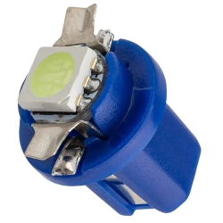 Лампочка светодиодная T8.5-5050-1SMD 12v ice blue KING T8.5-5050-1SMD IB
