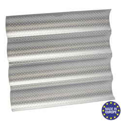 Форма для выпечки багетов 4-х секционная Patisse Silver 38х33 см