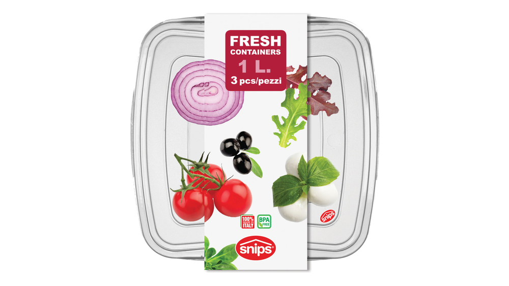 Набор контейнеров 3шт 1л SNIPS Fresh для СВЧ и заморозки SNP-055005