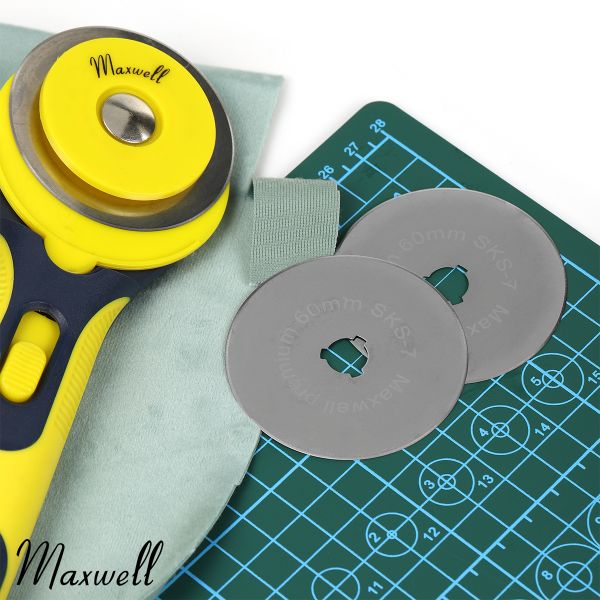 Лезвие для роликового раскройного ножа d60мм Maxwell premium RB-60, 2 шт