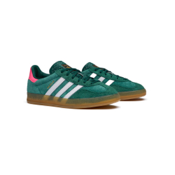 Кроссовки Adidas Gazelle Indoor "Collegiate Green Pink"
