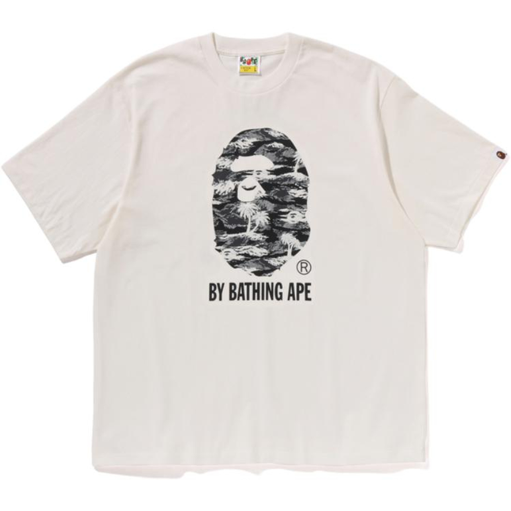 A Bathing Ape Bathing Ape Logo Printed Футболка айвори IVX