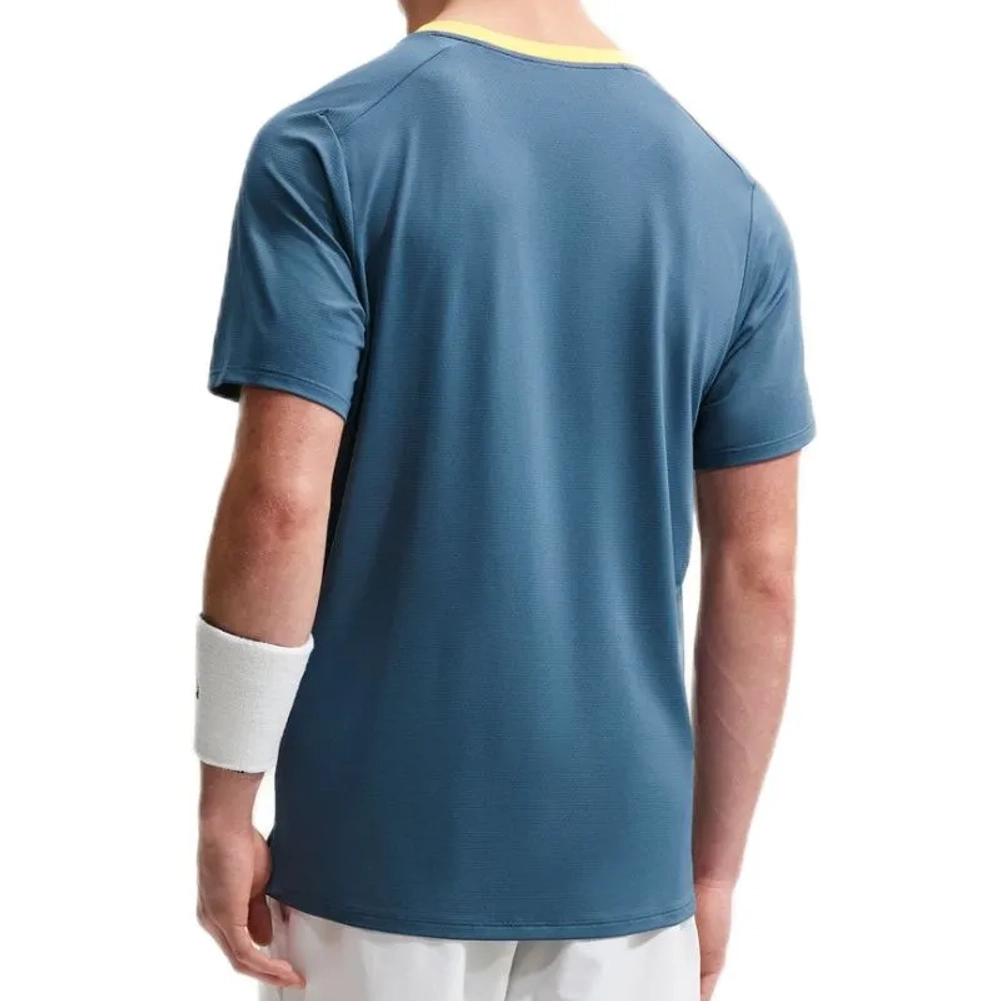 Теннисная футболка Nike Court Advantage Dri-Fit Tennis - new slate/laser orange/white