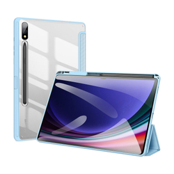 Чехол книжка синего цвета от Dux Ducis для Samsung Tab S10 Plus, S9 Plus и S9 FE Plus, серия Toby Series Case, с функцией пробуждения и сна