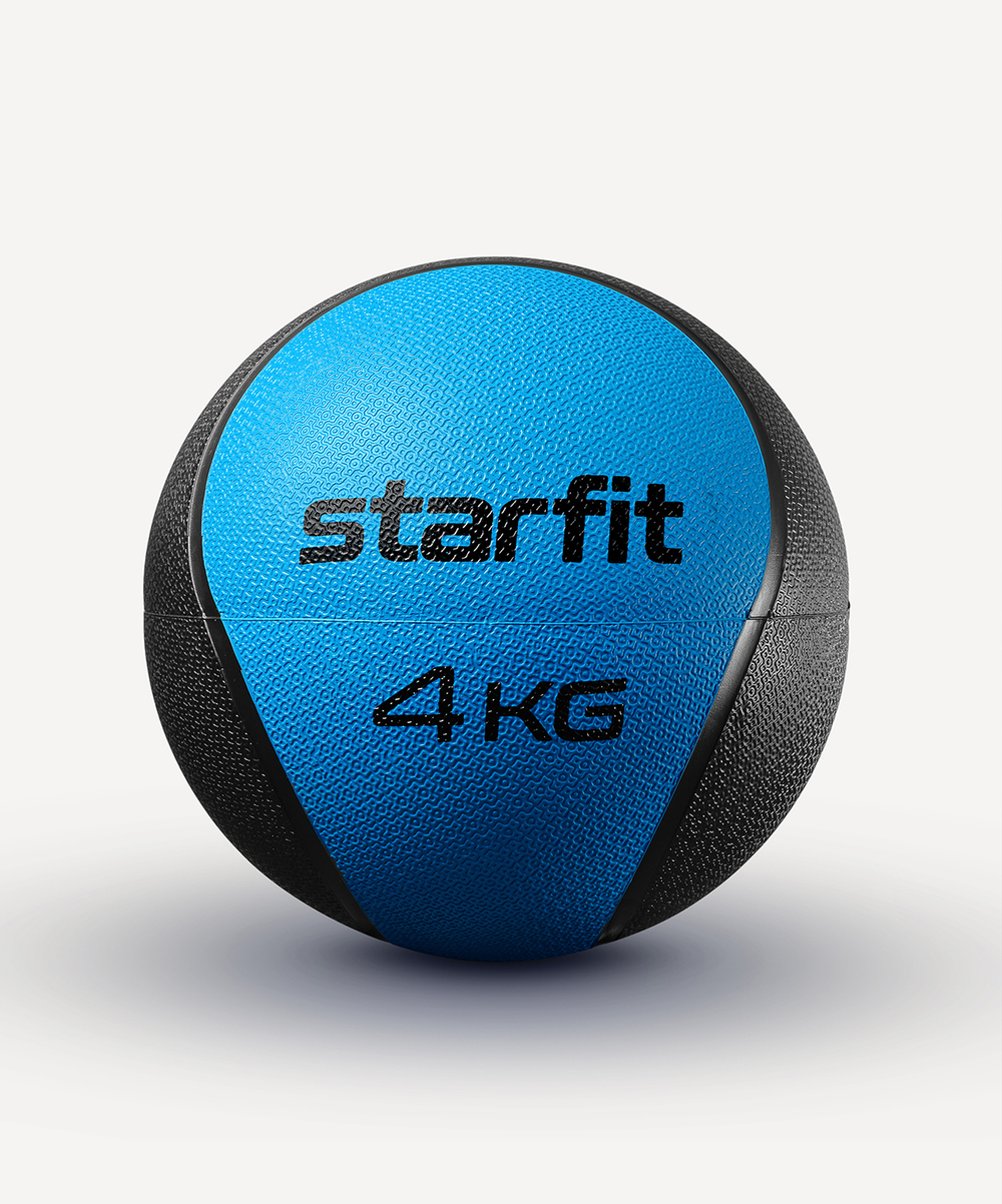 Медбол высокой плотности STARFIT GB-702, 4 кг, синий