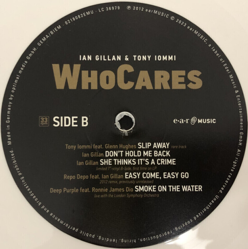 Ian Gillan, Tony Iommi / WhoCares (Limited Edition)(Coloured Vinyl)(2LP)
