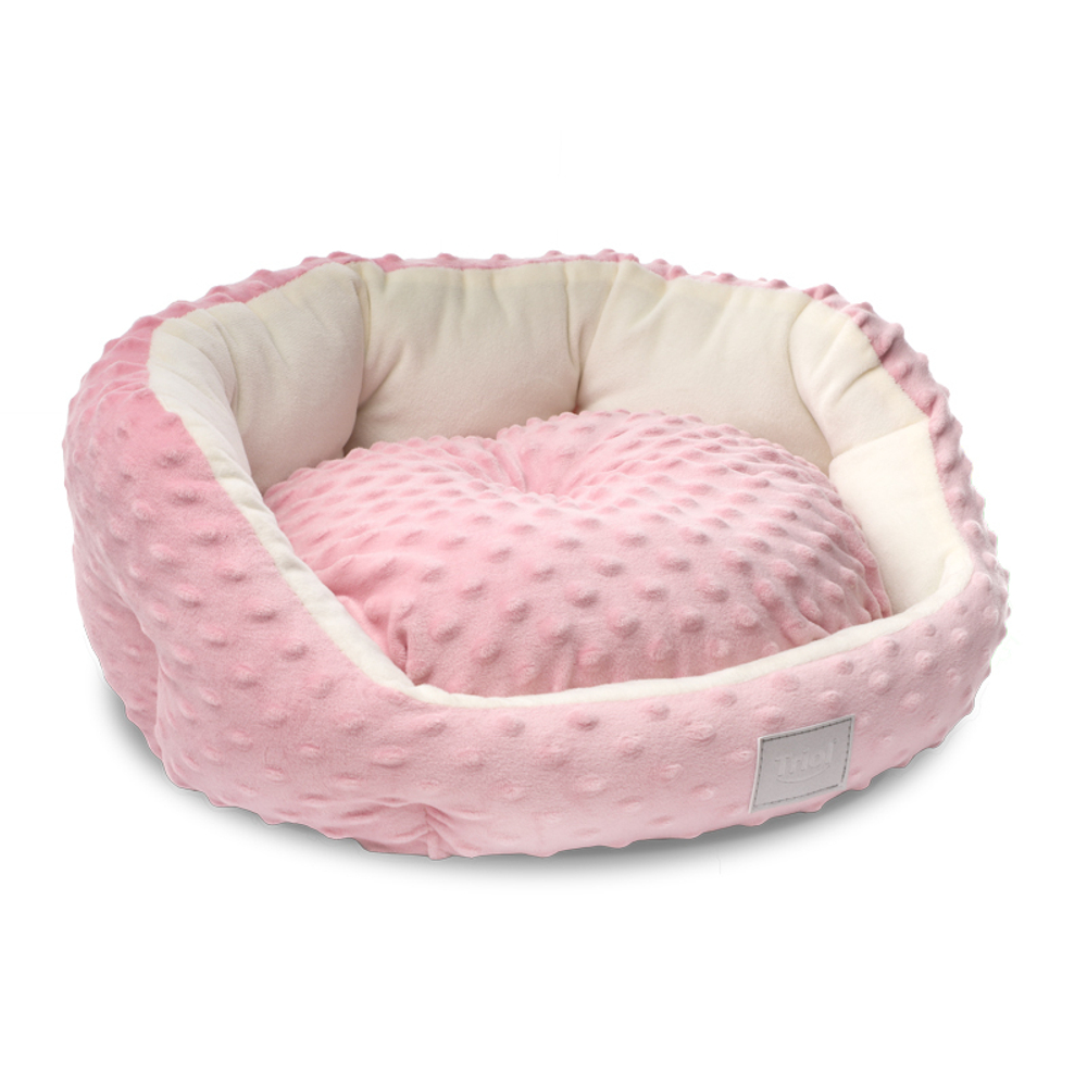 Лежанка для животных круглая "Малыш" S, розовая, 400*400*160мм, серия PUPPY, Triol