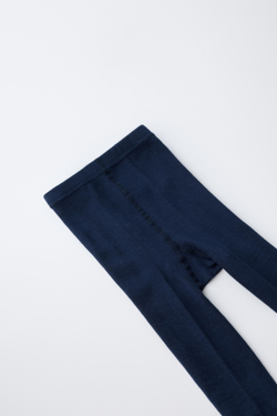 ZARA ОДНОТОННЫЕ КОЛГОТКИ, МОРСКОЙ СИНИЙ