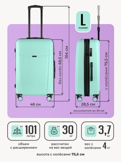 Набор M/L средний и большой Мятный