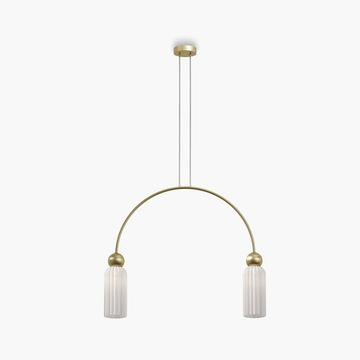 Подвесной светильник 2*Е14 MOD302PL-02W золото/белый Antic Modern Maytoni